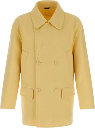 Fendi Caban Doppiopetto In Lana-Uomo