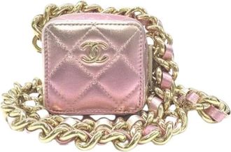 Chanel Pre-owned Matelasse Schoudertas - Dames - Vintage Mini Tas - Roze - ONE Size - Vintage