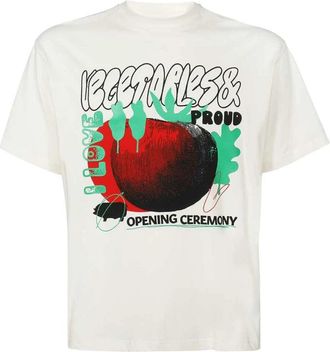 Opening Ceremony Bedrukt katoenen T-shirt - Dames - T-shirts - Wit - S - Katoen - Tops