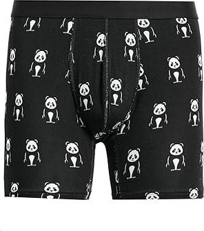 MeUndies Boxer Brief Mens Underwear Undercover Panda : SM, Elastane/Modal