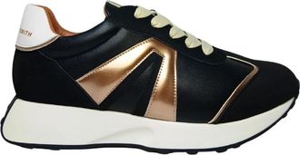 Alexander Smith Piccadilly Sneaker - Dames - Sneakers - Zwart - 40 EU - Leer - Schoenen