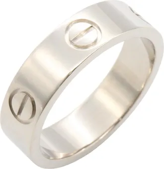 Cartier Silver White Gold (18K) Band Ring (Pre-Owned)
