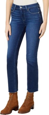 Paige Cindy Raw Hem Straight Leg Jeans In Foreign Film