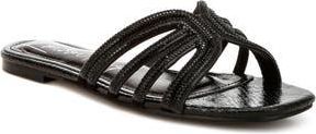 London Rag Dindy Embellished Slide Sandal in Black at Nordstrom Rack, Size 10