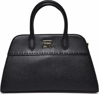 Ermanno Scervino Vienna Handbag With Trapezoidal Silhouette And Metallic Logo Accent