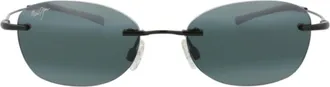 Maui Jim Round-Frame Memory Metal Sunglasses