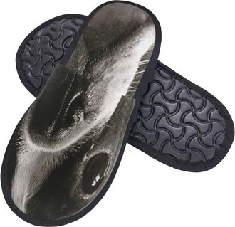 Generic Sliders Purebred Cute Terrier Warm Slippers Comfy Cotton Slippers For Home Trip Outdoor L