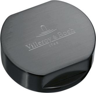Villeroy & Boch Villeroy&boch - Pomo Para Mecanismo De 2 Cubetas En Acero Inoxydable Acabado Antracita