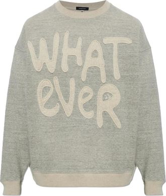 R13 Katoenen sweater met ronde hals - Dames - Sweatshirts - Grijs - XS - Katoen - Hoodies & sweatvesten