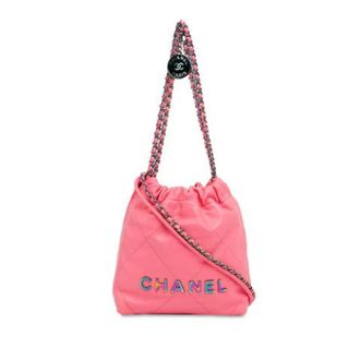 Chanel Pre-owned Leather chanel-bags - Dames - Pre-owned - Roze - Maat: ONE Size Leer