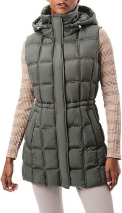 Bernardo Hooded Puffer Vest in Metropolite at Nordstrom Rack, Size Medium