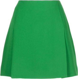 Elie Saab slits silk mini skirt - women - Silk/Viscose/Acetate/Elastane/Silk - 36 - Green