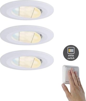 Paulmann Calla Kit 3 Focos Empotrables Led Blanco Ip65