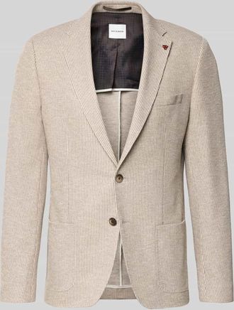 Roy Robson Slim Fit 2-Knopf-Sakko mit Reverskragen in Beige, Gr&ouml;&szlig;e 102