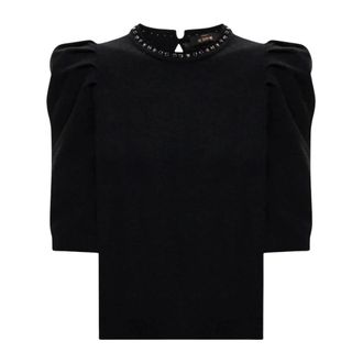 Twinset Short Sleeve Shirts - Knitwear - Mujer - Negro - XS