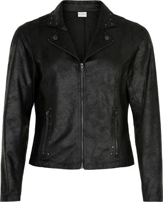In Front Stijlvolle Mapelina Jas met Ritszakken - Dames - Zomerjassen - Zwart - 2XL - Jassen