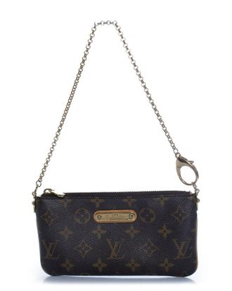 Louis Vuitton Brown Leather Milla Pochette (Authentic Pre-Loved)