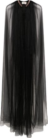 V:PM ATELIER Wanda tulle cape - women - Polyester - OS - Black