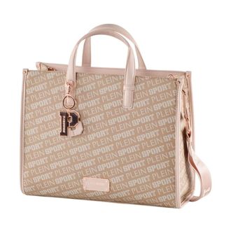 Plein Sport Shopping Bags, female, Beige, ONE SIZE, Medium Tote Red Hill