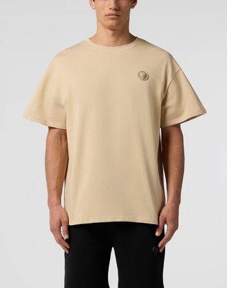 Plein Sport Round Neck T-Shirt 3D Tiger Men in Beige at Nordstrom, Size Xxx-Large