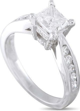 Luxury Bazaar 14K White Gold 1.38ct Diamond Ring MF11-081226