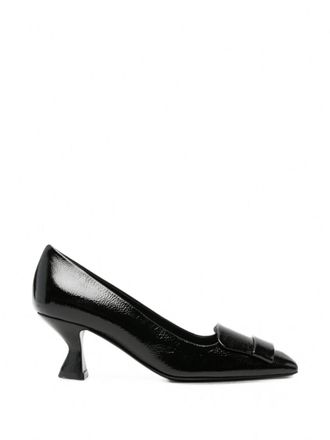Sergio Rossi Black Buckle-detail Pumps