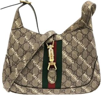 Gucci Pre-owned Shoulder Bags, female, Beige, Size: ONE SIZE Pre-owned GG Supreme Shoulder Bag