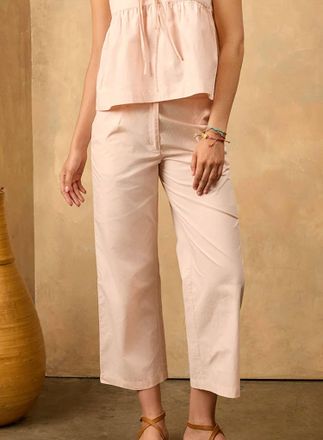 Ciao Lucia Pietro Classic Straight-Leg Pants In Powder