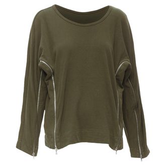Dries Van Noten cotton zip detail sweater top