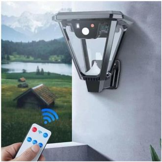 Trade Shop Trade Shop Traesio - Trade Shop - Lampione Lampada Luce Solare Giardino A Led Su Picchetto Con Telecomando Sensore