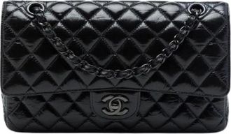 Chanel Pre-owned Double Flap Schoudertas - Dames - Vintage Schoudertas - Zwart - ONE Size - Leer - Vintage