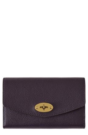 Mulberry Medium Darley Leather Wallet in Deep Aubergine at Nordstrom