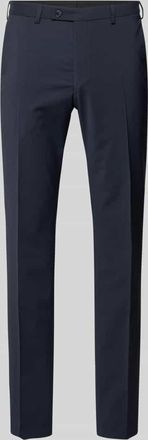 Digel Anzughose aus Schurwoll-Mix mit Paspeltaschen am Ges&auml;&szlig; in Marine, Gr&ouml;&szlig;e 26