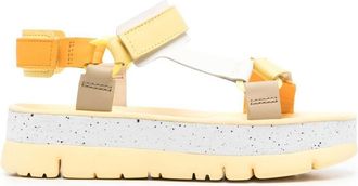 Camper Oruga Up open toe sandals - women - Leather - 36 - Yellow