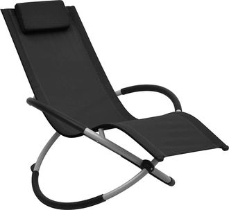 vidaXL Vidaxl - Tumbona Para Ni&ntilde;os De Acero Negro