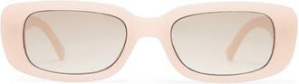 AIRE Ceres 51mm Rectangular Sunglasses in Blush/brown Grad at Nordstrom