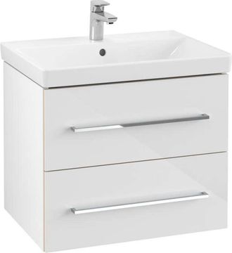 Villeroy & Boch Avento M&oacute;dulo De Lavabo A899000, 2 Extra&iacute;bles, Anchura 630mm, Color: Blanco Cristal - A89000b4