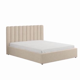 Concept Usine Cama con canap&eacute; abatible 140x190cm de terciopelo beige
