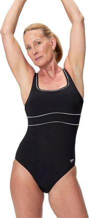 Speedo Badeanzug SPEEDO WOMENS SHAPING CONTOURECLIPSE, Damen, Gr. 36, N-Gr, anthrazit, Obermaterial: 69% Nylon, 31% Elasthan, Badeanz&uuml;ge Badeanzug, formgeben