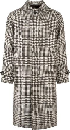 Breras Milano Single-Breasted Coats - Heren - Mantel - Bruin - S - Jassen