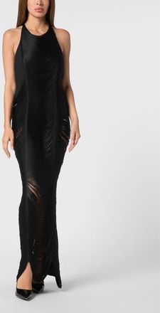 Philipp Plein Long Dress Women in Black at Nordstrom, Size X-Small