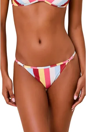 Solid & Striped The Lulu Striped Bikini Bottoms in Symi Stripe at Nordstrom, Size X-Large