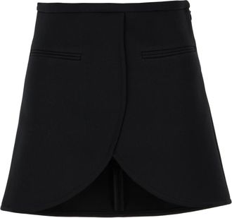 Courr&egrave;ges Ellipse Mini Rok - Dames - Korte rokken - Zwart - S - Polyester - Rokken