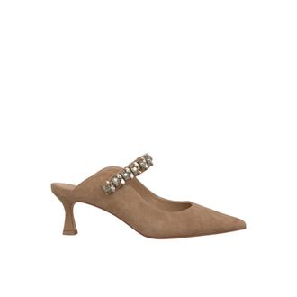 Alma En Pena Platte schoenen met bandje - Dames - Muiltjes - Bruin - 40 EU - Schoenen