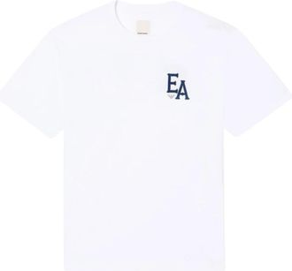 Emporio Armani Emblem T-Shirt - Heren - T-shirts - Wit - S - Katoen - Tops