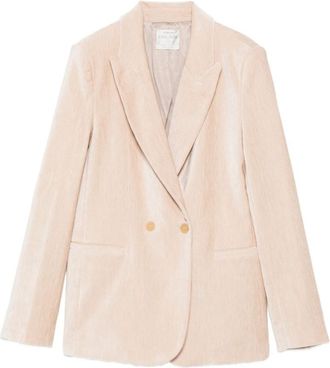 Forte_Forte Beige Double-breasted Blazer