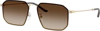Emporio Armani Zonnebrillen - Heren - Zonnebrillen - Geel - 58 MM - Accessoires