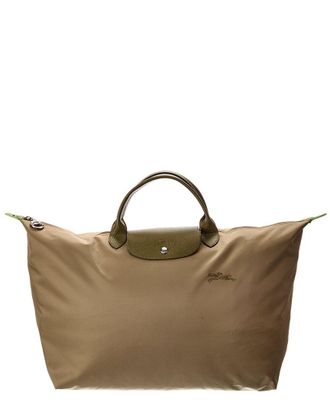 Longchamp Le Pliage Green Large Canvas Travel Bag