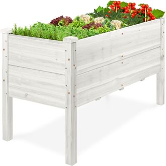 Best Choice Products 48 x 24 x 30 Raised Garden Bed, Extra Deep 16 Depth, Elevated Wood Planter Stand