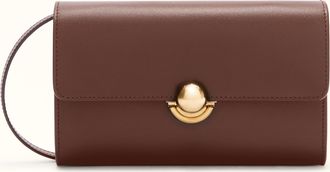 Furla Sfera Mini Bag L Cioccolato Brown Sidney Calf Leather Woman